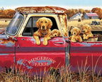 Farm Puppies Ride - World Paint by Numbers™ Kits DIY