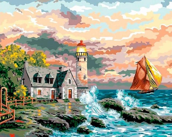 Fisherman's House - World Paint by Numbers™ Kits DIY