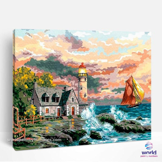 Fisherman's House - World Paint by Numbers™ Kits DIY