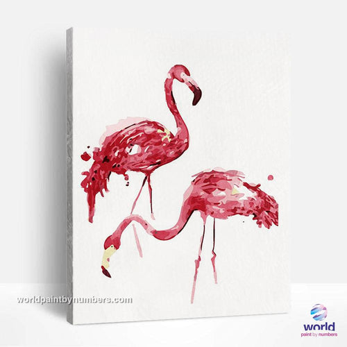 Flamingos Couple - World Paint by Numbers™ Kits DIY