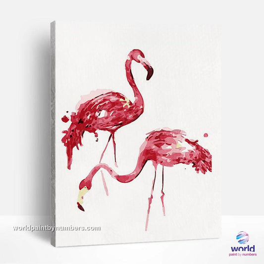 Flamingos Couple - World Paint by Numbers™ Kits DIY