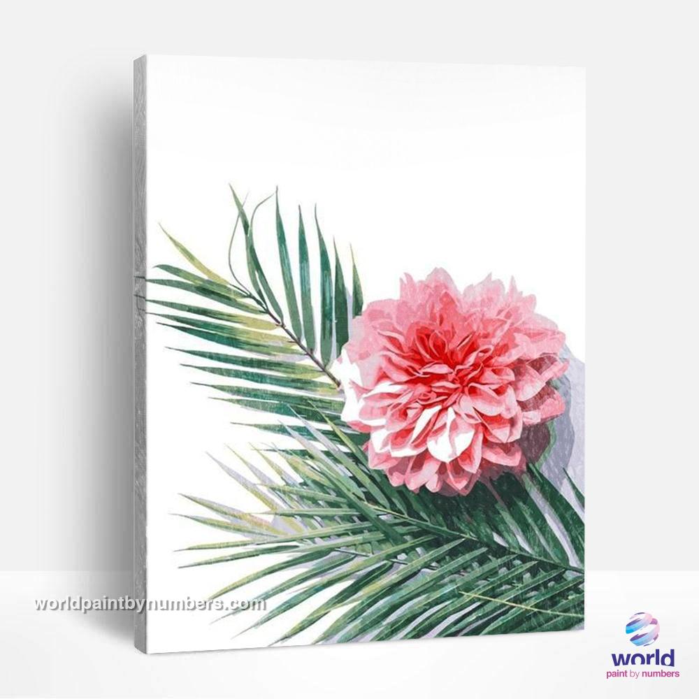 Flower & Palm - Leaf Collection - World Paint by Numbers™ Kits DIY