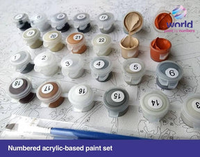 Flower & Palm - Leaf Collection - World Paint by Numbers™ Kits DIY