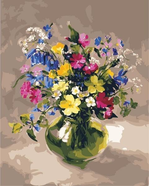Flowers in Vase - World Paint by Numbers™ Kits DIY