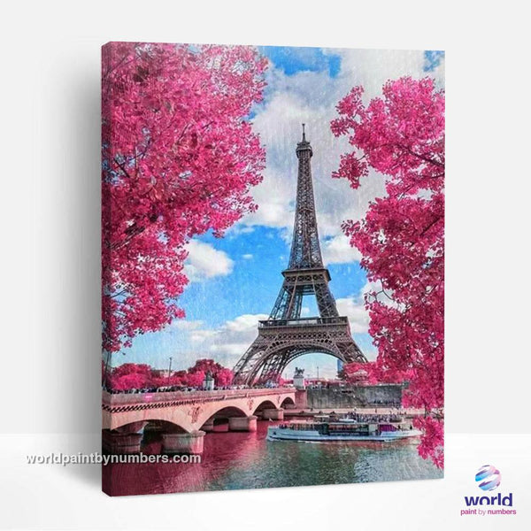 Flowery Paris - World Paint by Numbers™ Kits DIY