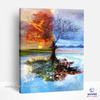 Four Seasons Realistic Tree - World Paint by Numbers™ Kits DIY
