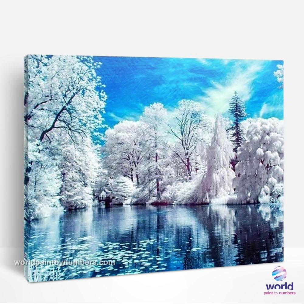 Frozen River Bank - World Paint by Numbers™ Kits DIY