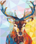 Geometric Deer - World Paint by Numbers™ Kits DIY