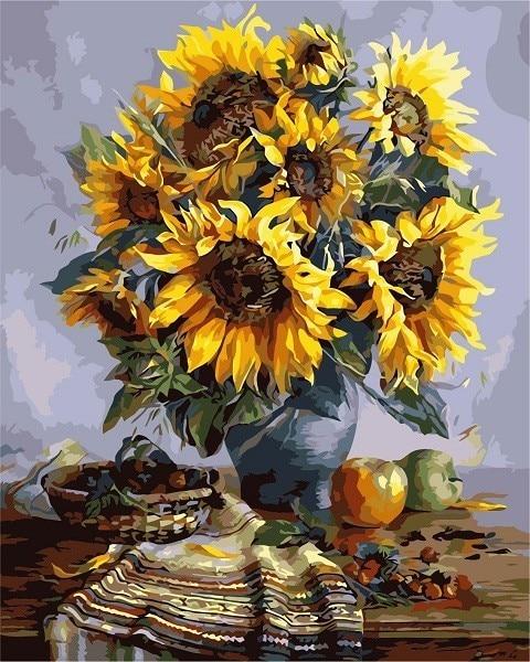 Grandma´s Sunflowers - World Paint by Numbers™ Kits DIY