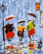 Happy Raining Day with Friends - World Paint by Numbers™ Kits DIY