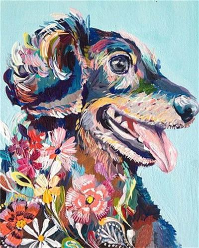 Hipster Dog - World Paint by Numbers™ Kits DIY