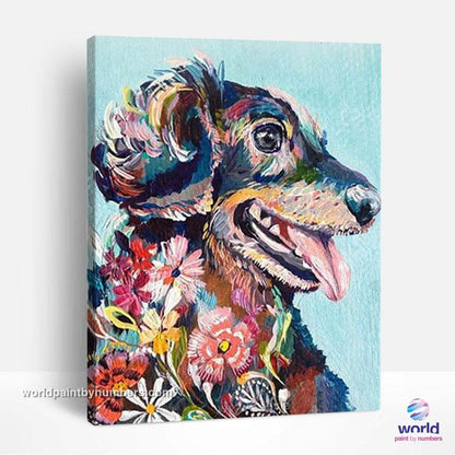 Hipster Dog - World Paint by Numbers™ Kits DIY