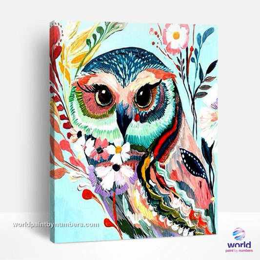 Hipster Owl - World Paint by Numbers™ Kits DIY