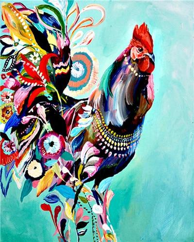 Hipster Rooster - World Paint by Numbers™ Kits DIY