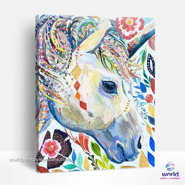 Hipster Unicorn - World Paint by Numbers™ Kits DIY