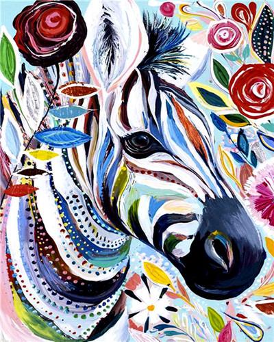 Hipster Zebra - World Paint by Numbers™ Kits DIY