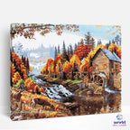 House in the Forest - World Paint by Numbers™ Kits DIY