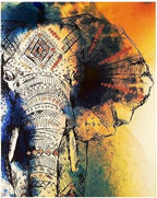 Indian Elephant - World Paint by Numbers™ Kits DIY