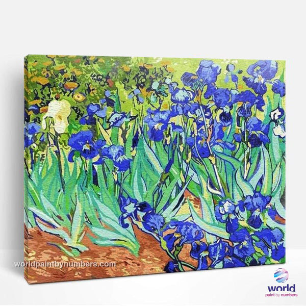 Irises by Vicent Van Gogh - World Paint by Numbers™ Kits DIY