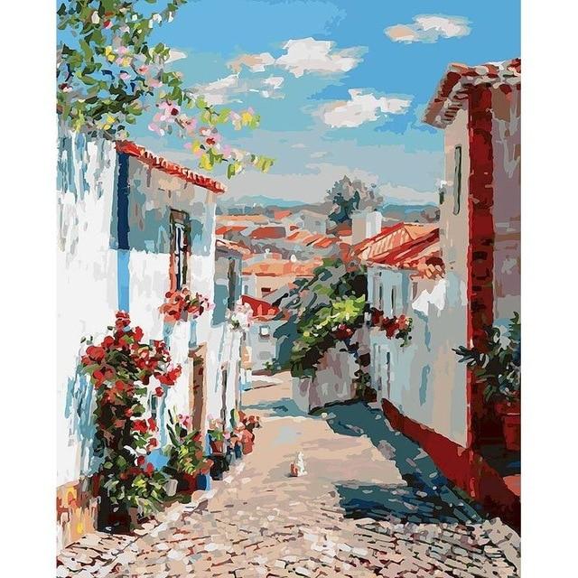 Italian Boulevard - World Paint by Numbers™ Kits DIY