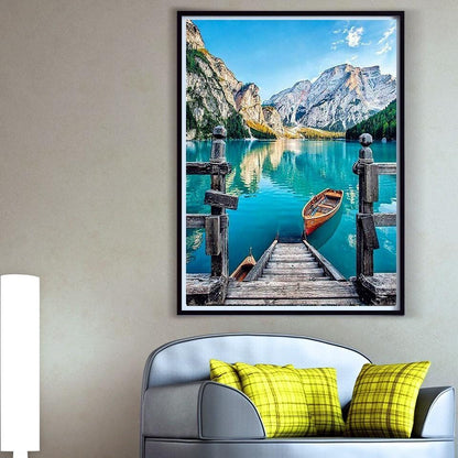 Italian Mountain Lake - World Paint by Numbers™ Kits DIY