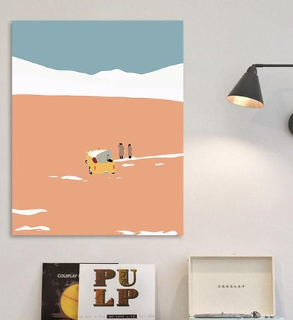 Jeep Ride in the Dunes- Tropical Minimalism - World Paint by Numbers™ Kits DIY