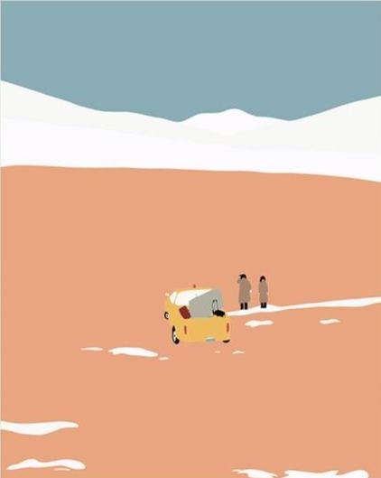 Jeep Ride in the Dunes- Tropical Minimalism - World Paint by Numbers™ Kits DIY