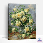 Light Yellow Roses - World Paint by Numbers™ Kits DIY