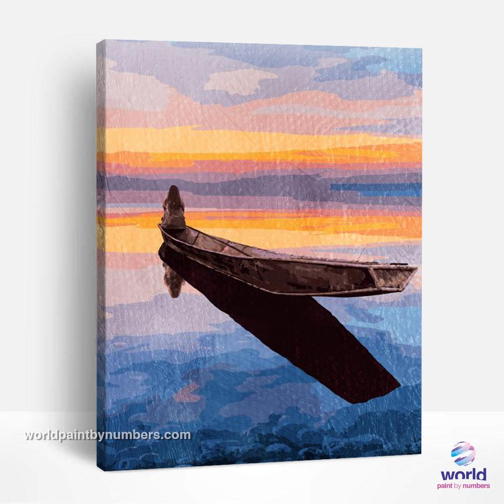 Lonely on the Boat - World Paint by Numbers™ Kits DIY
