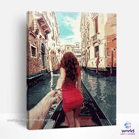 Love in Venice Gondola - World Paint by Numbers™ Kits DIY