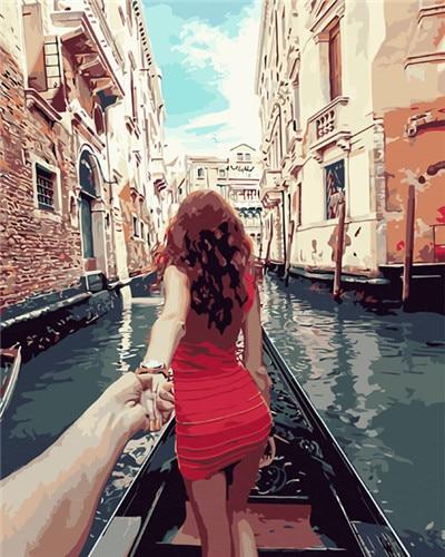 Love in Venice Gondola - World Paint by Numbers™ Kits DIY