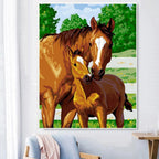 Mare and Foal - World Paint by Numbers™ Kits DIY