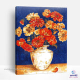Mix of Orange Flowers - World Paint by Numbers™ Kits DIY