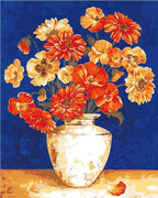 Mix of Orange Flowers - World Paint by Numbers™ Kits DIY