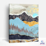 Mountain Range of Textures - Summer Layers Collection - World Paint by Numbers™ Kits DIY