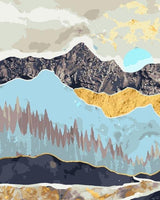Mountain Range of Textures - World Paint by Numbers™ Kits DIY