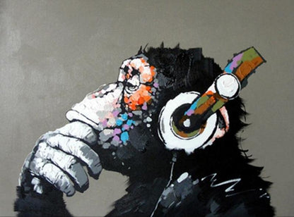 Music Monkey - World Paint by Numbers™ Kits DIY