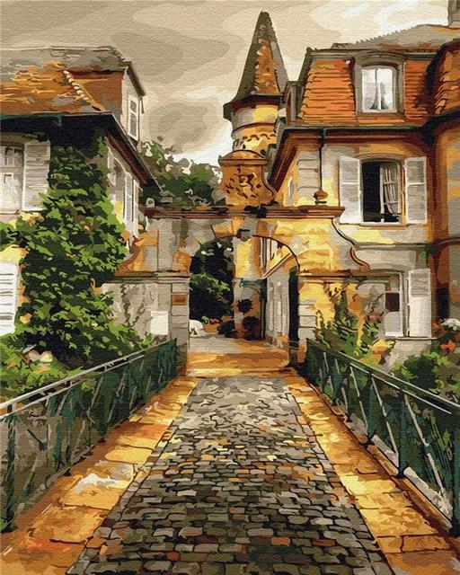 Old European House - World Paint by Numbers™ Kits DIY