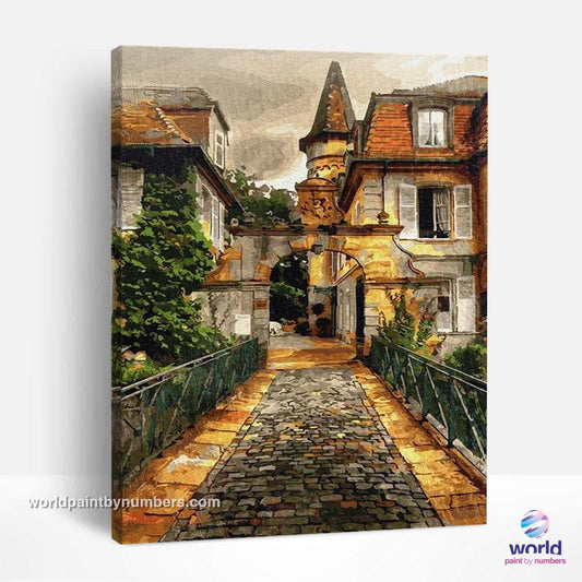 Old European House - World Paint by Numbers™ Kits DIY