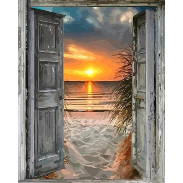 Open Door to the Sea - World Paint by Numbers™ Kits DIY