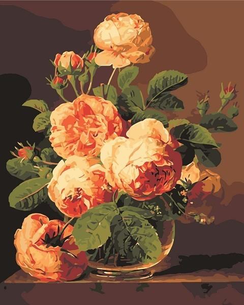 Orange Roses - World Paint by Numbers™ Kits DIY