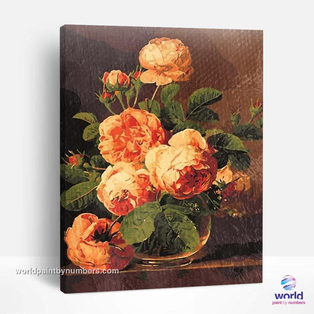 Orange Roses - World Paint by Numbers™ Kits DIY