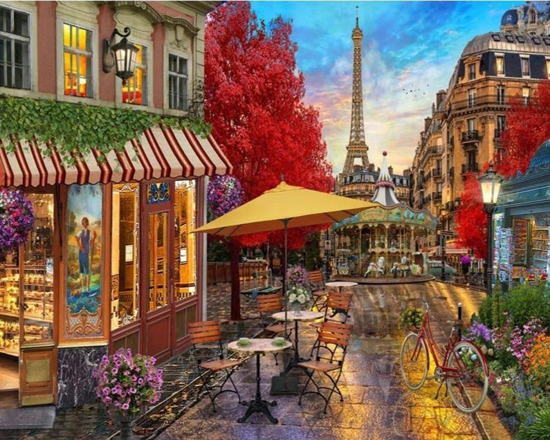 Paris Street Market - World Paint by Numbers™ Kits DIY