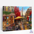 Paris Street Market - World Paint by Numbers™ Kits DIY