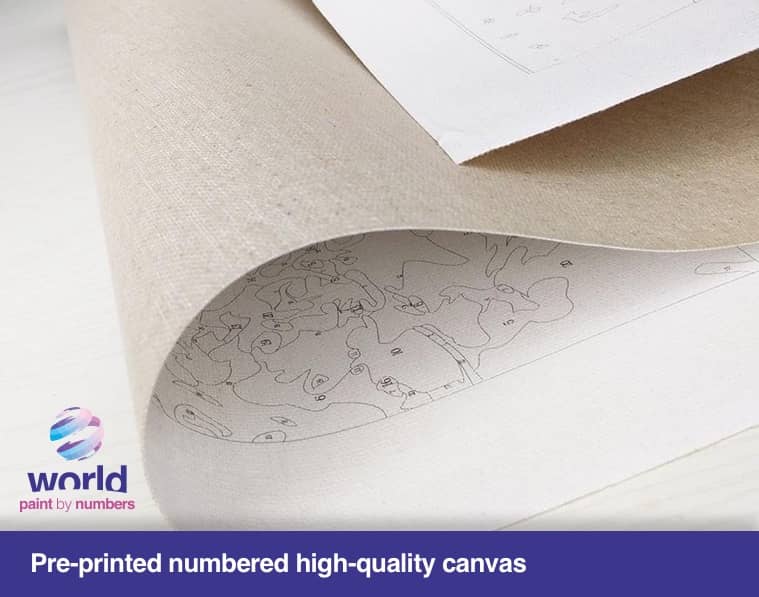 Horse, Bird and Flowers - World Paint by Numbers™ Kits DIY