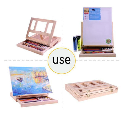 Premium Box: Portable Wooden Easel for Painting Artists - World Paint by Numbers™ Kits Accessories DIY