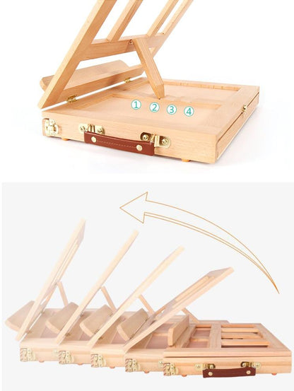 Premium Box: Portable Wooden Easel for Painting Artists - World Paint by Numbers™ Kits Accessories DIY