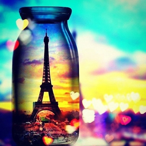 Paris in a Glass - World Paint by Numbers™ Kits DIY