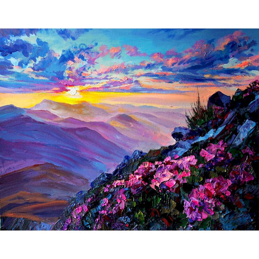 Amazing Colored Sunset - Paint by Numbers Kits for Adults