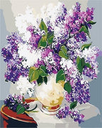 Purple and White Hydrangea - World Paint by Numbers™ Kits DIY